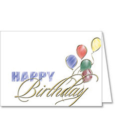 All Occasion: Happy Birthday Balloons Card
